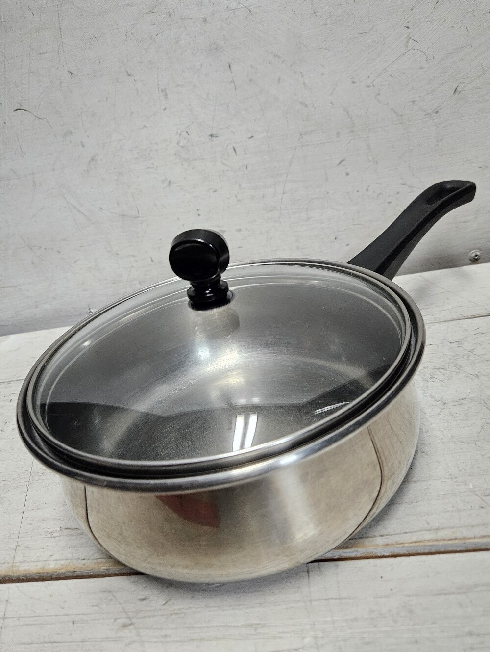 Vintage Regal Ware Pot/Lid Stainless Steel USA Collectible Kitchen Cookware 2qt